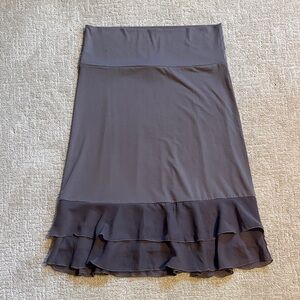 Peek a boo Charcoal A-Line Skirt